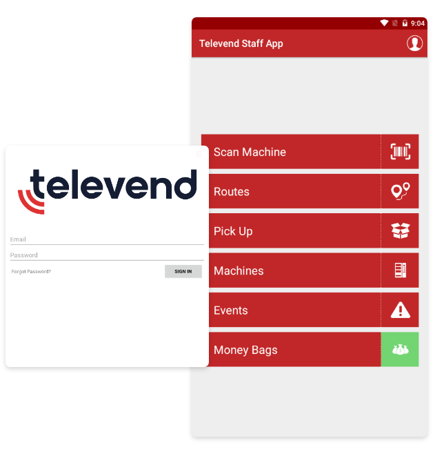 Televend Staff App