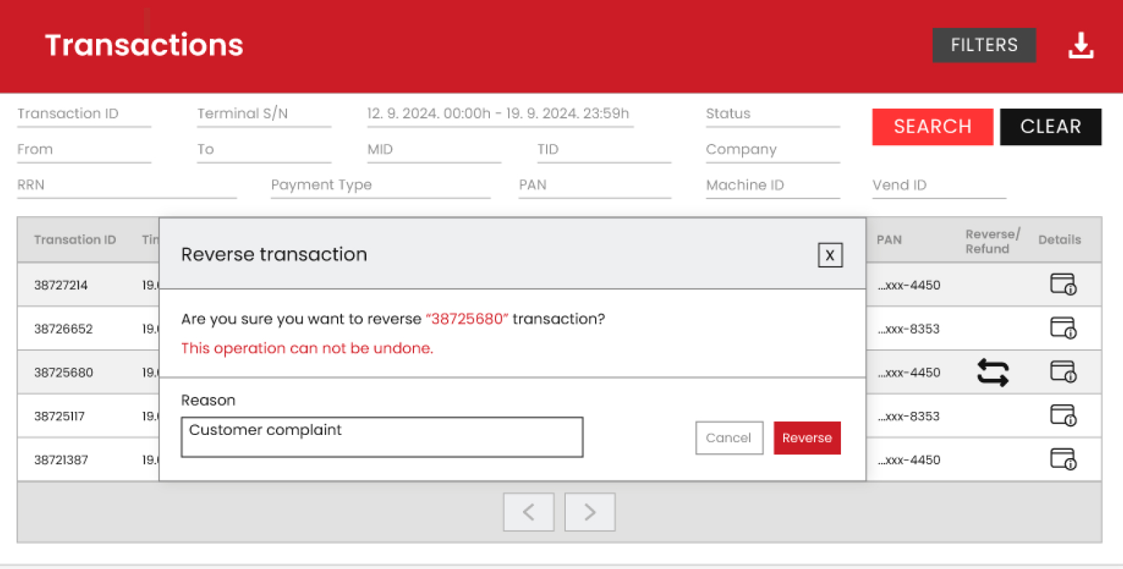 Quickly resolve refund requests with one-click transaction verification.