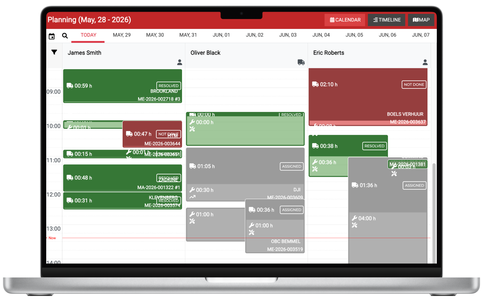 Plan support visits with confidence. Prioritize based on urgency and skills needed and never miss an ETA with Televend.